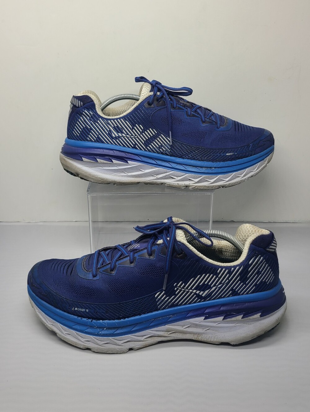 Hoka One One Bondi 5 Mens Running Shoes Blue 1014757 Men size 13